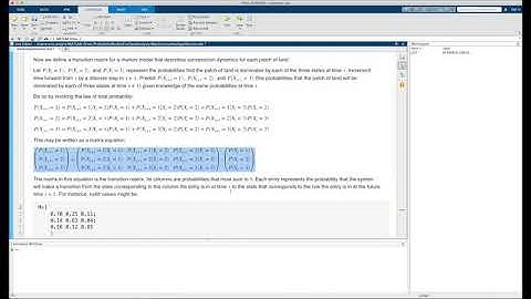 Presentation 9: Markov Chains: Technological Companion