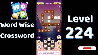 Word Wise Crossword Level 224 Answers 🧠🧩 | Relaxing Crossword Puzzle | SolutionGuruji