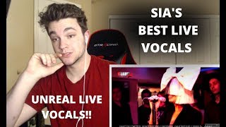 Sia's Best Live Vocals * REACTION* She is UNREAL!