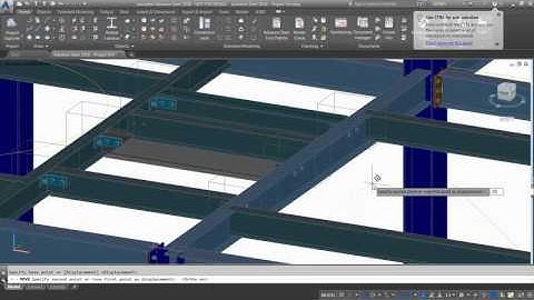 Getting Started with Advance Steel: Part 4 - Moving a floor beam