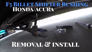 F5 Racing Shifter Bushing Billet Aluminum | 88-91 CRX | Install DIY EF