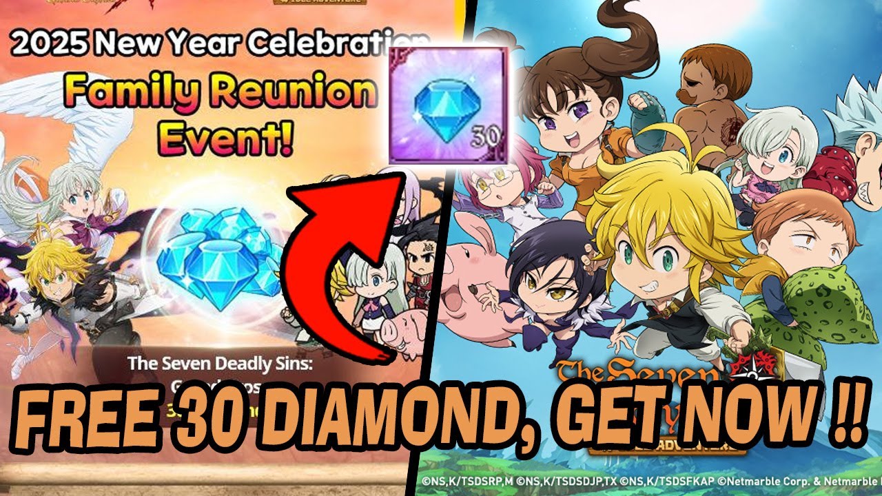 Cara Ambil 30 Diamond Gratis di Special Event Family Reunion x 7DS IDLE ...