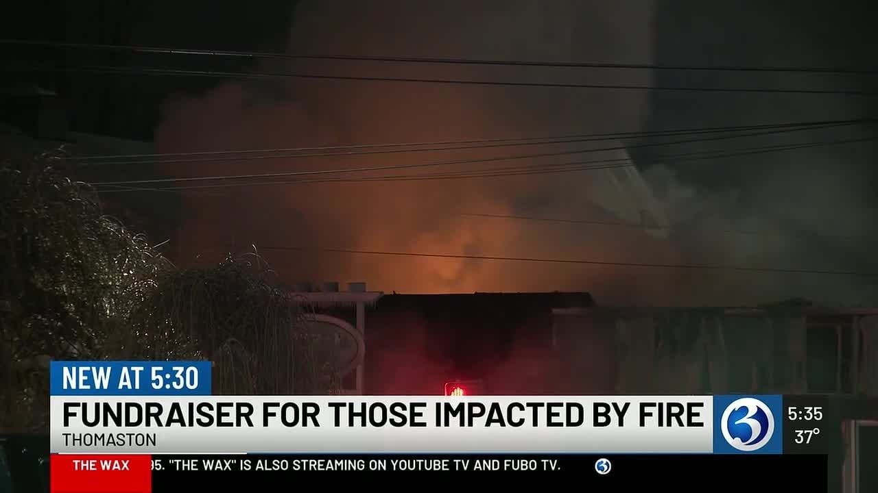 Fundraiser for those impacted by Thomaston fire - YouTube