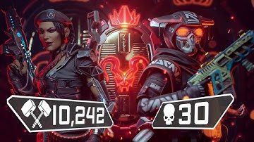 WE GOT 30 KILLS AND 10,242 DAMAGE IN PREDATOR LOBBIES! (Genburten Apex Legends)