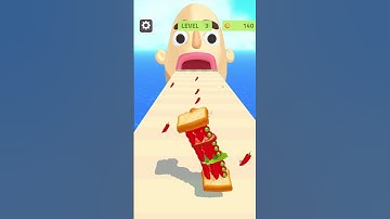 Sandwich runner🍎❤️‍🔥New Update level 3 #sandwichrunner#gaming#shorts #viral