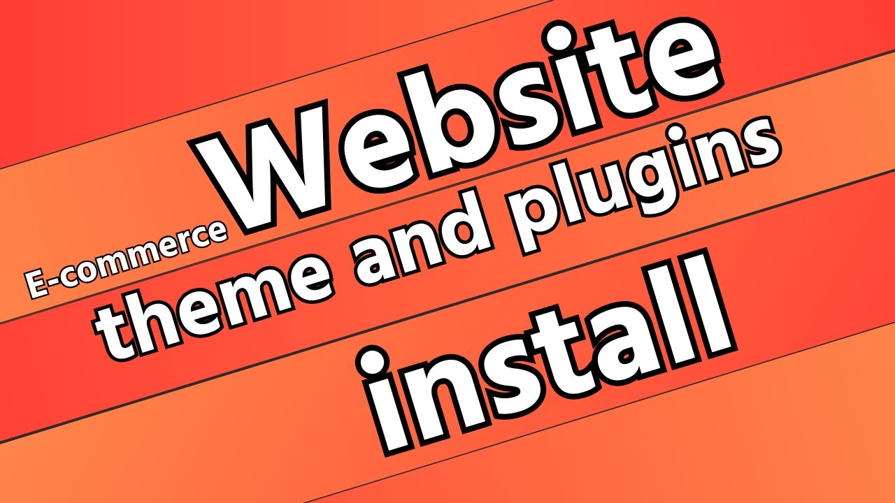 Install theme and plugins in website | wordpress website theme and ...