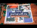 journal with me READING JOURNAL | collage for where the crawdads sing | creative journaling