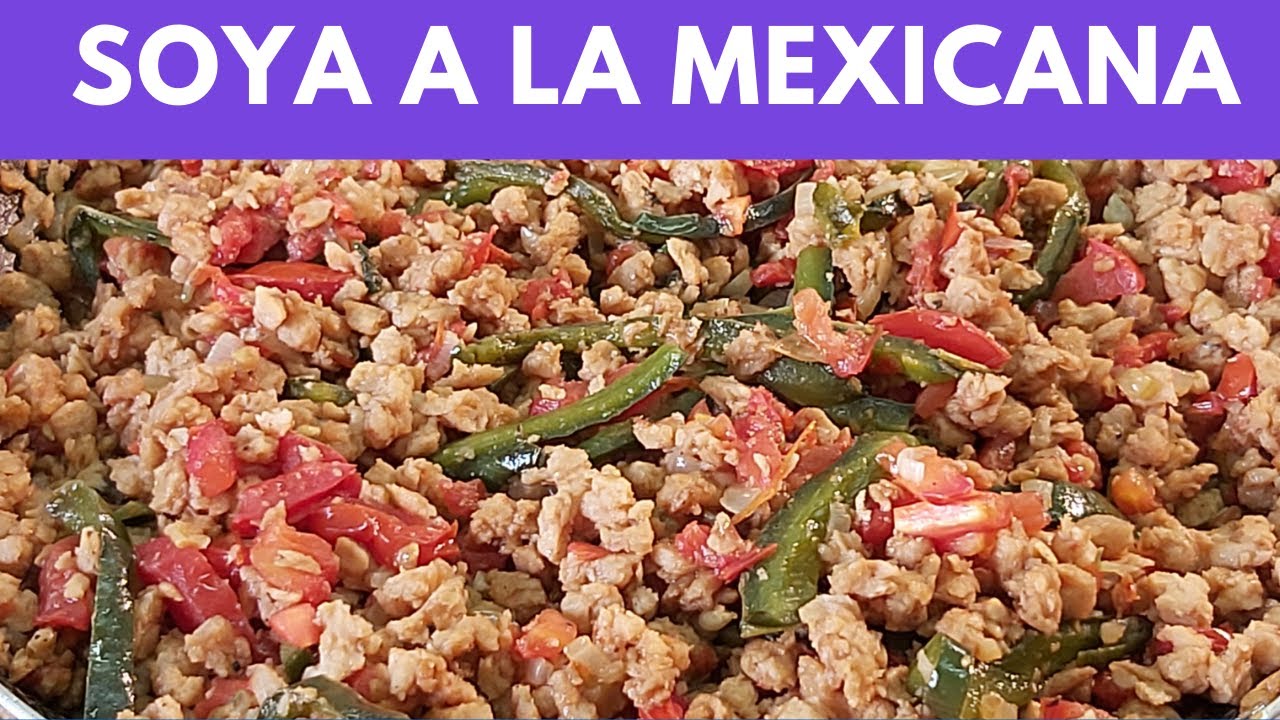 Soya a la mexicana mmmm!.- RecetasdeLuzMa - YouTube