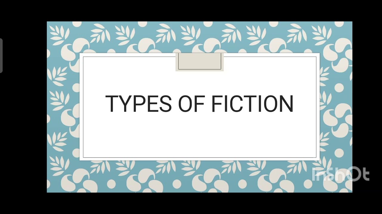 Types of fiction / Novel and its types / Fiction and its types /@crashcourse