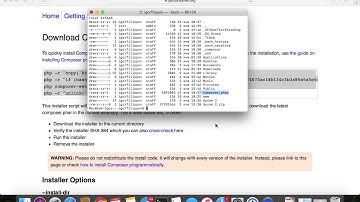 Установка composer для php на macOS в пару кликов