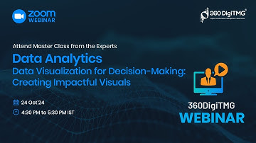 Data Analytics | Data Visualization for Decision-Making: Creating Impactful Visuals | Webinar