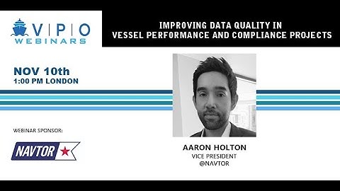 Navtor - Improving data quality in vessel performance and compliance projects