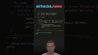Delay, Block and Exit with ExecutorService #java #shorts #coding #airhacks