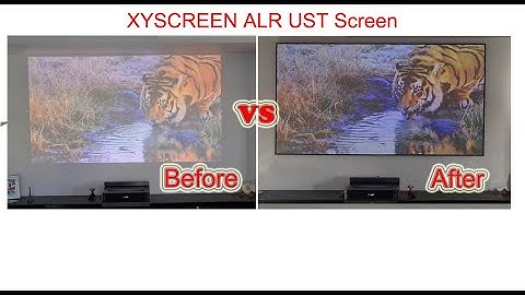 XYscreen 4K ALR UST projection screen with VaVa Chroma laser UST projector