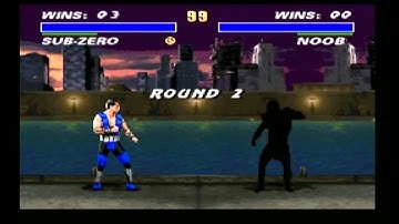 SNES UMK3 Sub-Zero Brutality Demonstration
