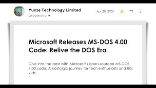 Microsoft Releases MS DOS 4 00 Code Relive the DOS Era