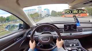 Audi A8 D4 6.3 quattro (W12 500HP) POV Test Drive