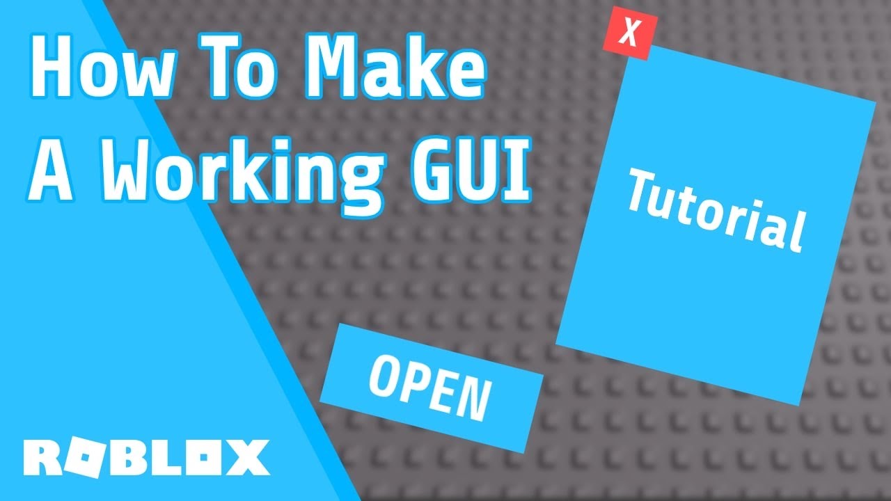 [Roblox Studio]How To Make A Working GUI. (Tutorial 1) Working 2021