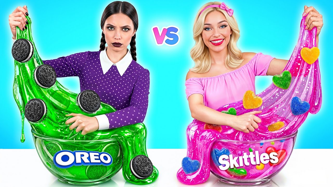 Barbie vs Wednesday の料理チャレンジ | 面白い食べ物のレシピ Multi DO Joy