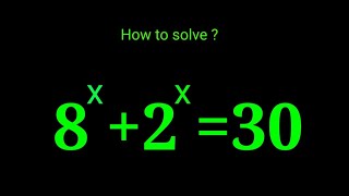 Nice Math Problem ✍️ Find the Value of X in this Exponential Equation ✍️