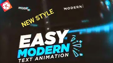 how to animate best font text effect in kinemaster tutorial editing