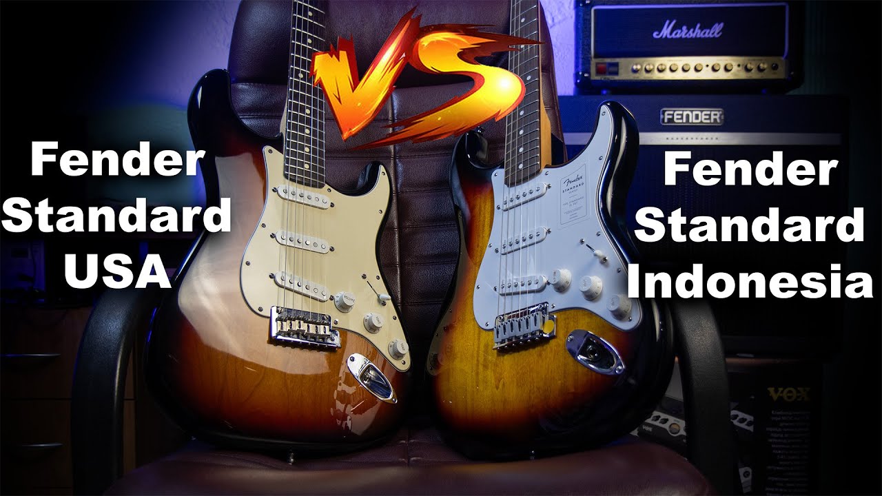 Fender  Indonesia VS USA Standard Strat