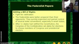 Forming a New Nation 5 - Ratifying the Constitution