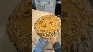 Walnut Cake Recipe with Caramel Cream