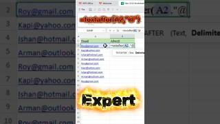 Auto Add @gmail.com in Excel | Expert Shortcut Trick | Digital Office Skill