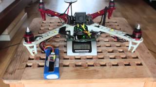 Thrust test HK450, 3298 gram