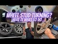 How to remove stripped or turning wheel studs.