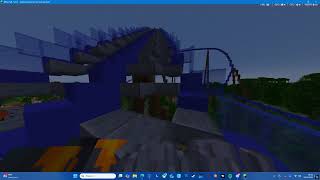 Fenix at Night (Onride/POV) - Right Wing - Toverland Minecraft 2025.