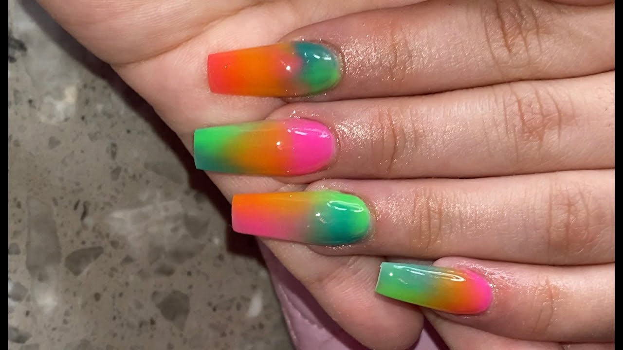 9. Tie-Dye Nail Designs - wide 3