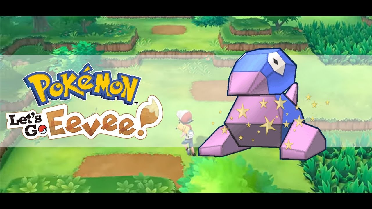 Shiny Porygon, shiny pokemon, shiny pokemon lets go, lets go eevee, ...