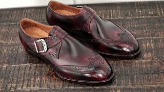 Special Made to Order Single Monk Strap in Rustic Brown Patina