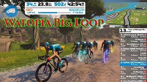 Zwift Tour of Watopia Ride 2023 | Stage 4 - Big Loop