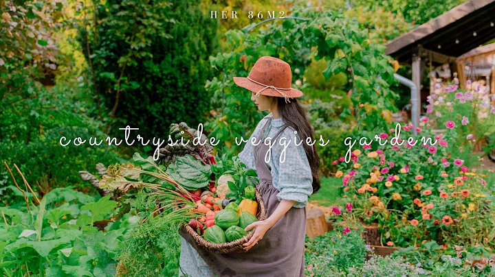 #165 Growing a vegetables garden in my backyard | Satisfying harvest 🌾 Slow countryside life thumbnail