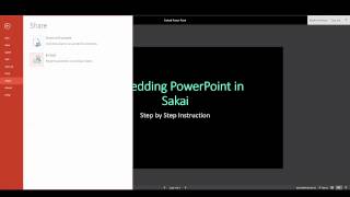 Embedding PowerPoint Presentations in Sakai