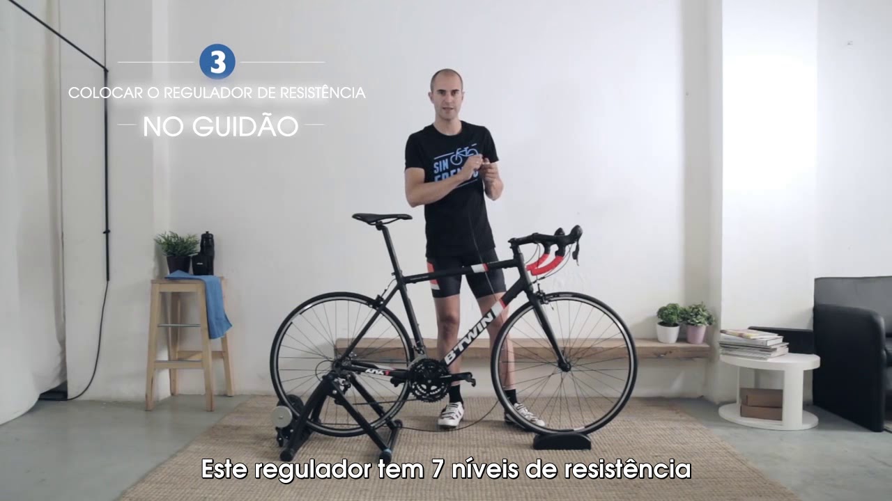 Aprenda a montar sua bicicleta no rolo de treino Btwin