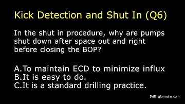 Kick Detection and Shut In (Q6)