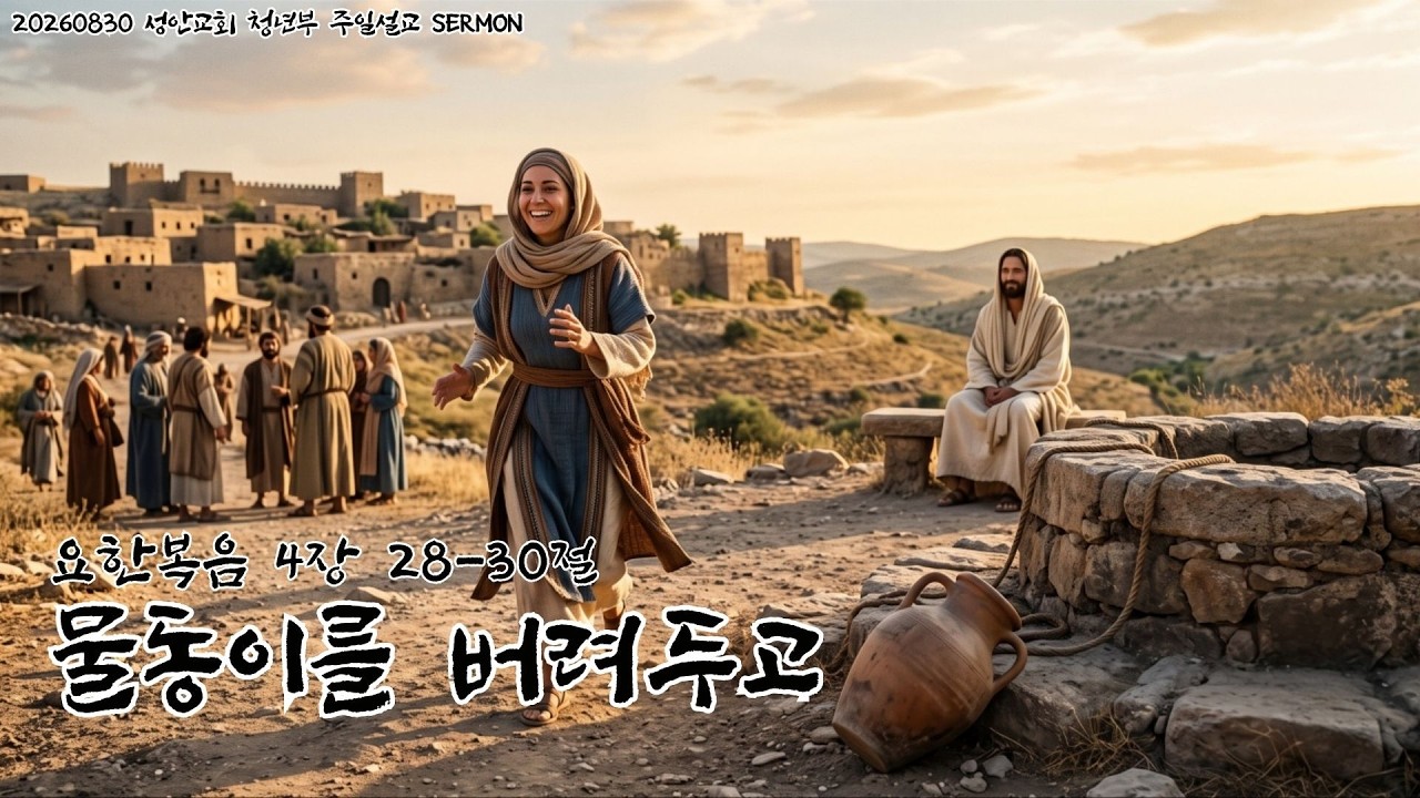 하남 미사지구 성안교회 3부 온라인 예배 [물동이를 버려두고] 요한복음 4:28-30절 (260830)