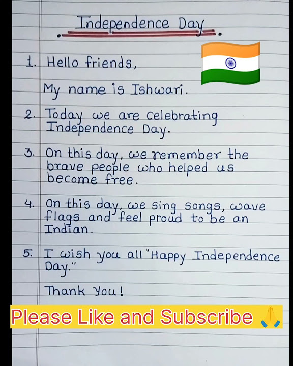 five lines in independence day