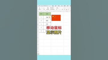 移动鼠标显示图片的方法！#excel #wps #办公技巧 #文员 #0基础学电脑 #excel技巧 #exceltips #职场