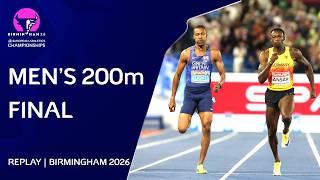 Men's 200m Final Replay | Birmingham 2026 European Athletics Championships