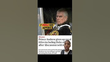 PRINCE ANDREW “GIVES UP” UP HIS ROYAL TITLES! #royals #royalfamily #princeandrew #britishroyalfamily