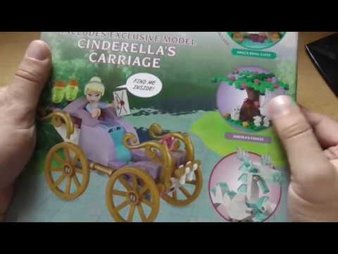 YouTube thumbnail: Lego Disney Princess Build Your Own Adventure mit Cinderellas Kutsche (Polybag 11916)