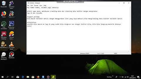 Tutorial Cara Crawling (Tags v6) dan Cleaning data (R Studio) di Twitter