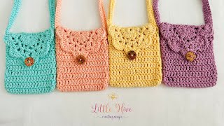 Crochet Sling Bag 😍 | Easy Crochet Bag |Crochet Little Purse for Girls - easy tutorial