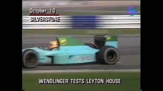 1991 October 10 - Karl Wendlinger test Leyton House CG911 @ Silverstone (Screensport)