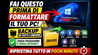 Come Fare il Backup di Tutti i Driver Prima di Formattare Windows | Metodo Senza Programmi
